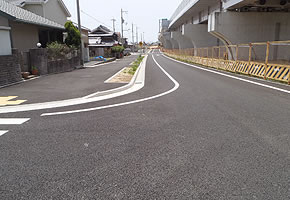 福留道路改良工事